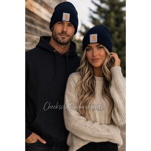 New Carhartt‎ A18 Watch Hat Black Rib Knit Beanie Acrylic Winter Cap Unisex